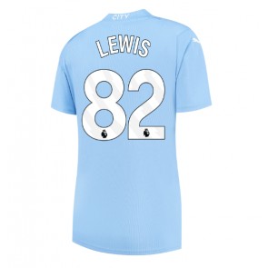 Manchester City Rico Lewis #82 Hemmatröja Kvinnor 2023-24 Kortärmad